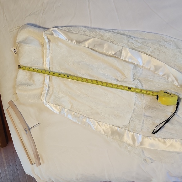 Ivory strapless lace high low dress size XL - Picture 6 of 6